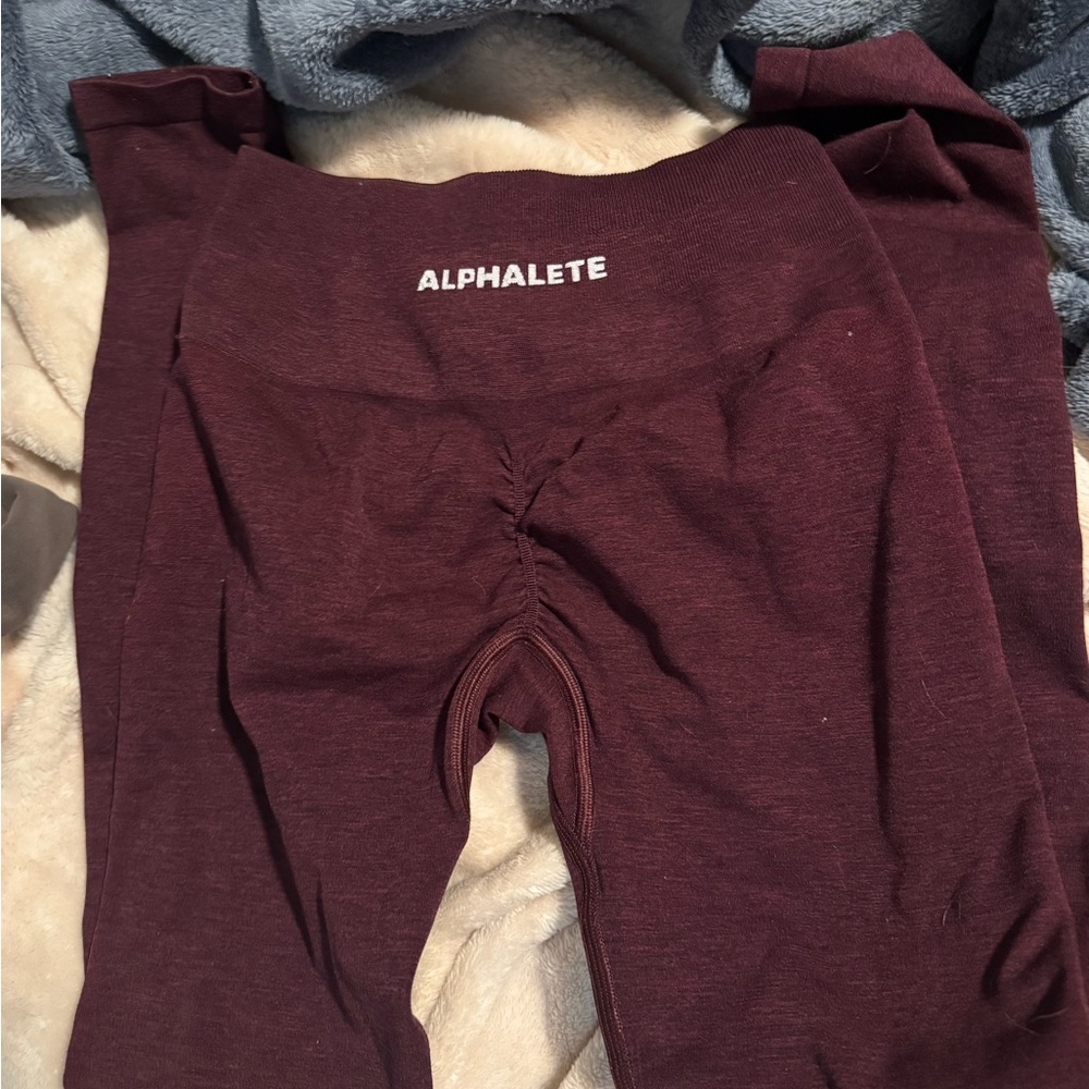 Alphalete amplify legging black cherry